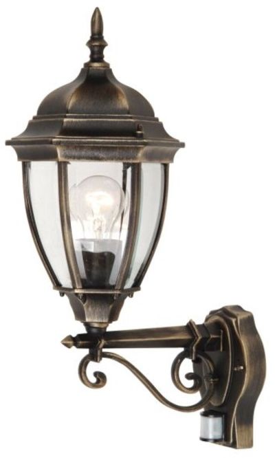 Rabalux Toronto vonkajšie nástenné svietidlo 1x60 W priehľadná-zlatá 8380