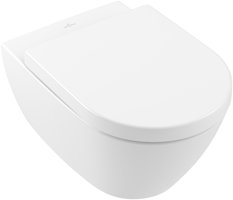 Villeroy & Boch Subway 2.0 wc misa s pomaly sa sklápajúcim sedadlom závesné áno biela lesklá 5614HRR1
