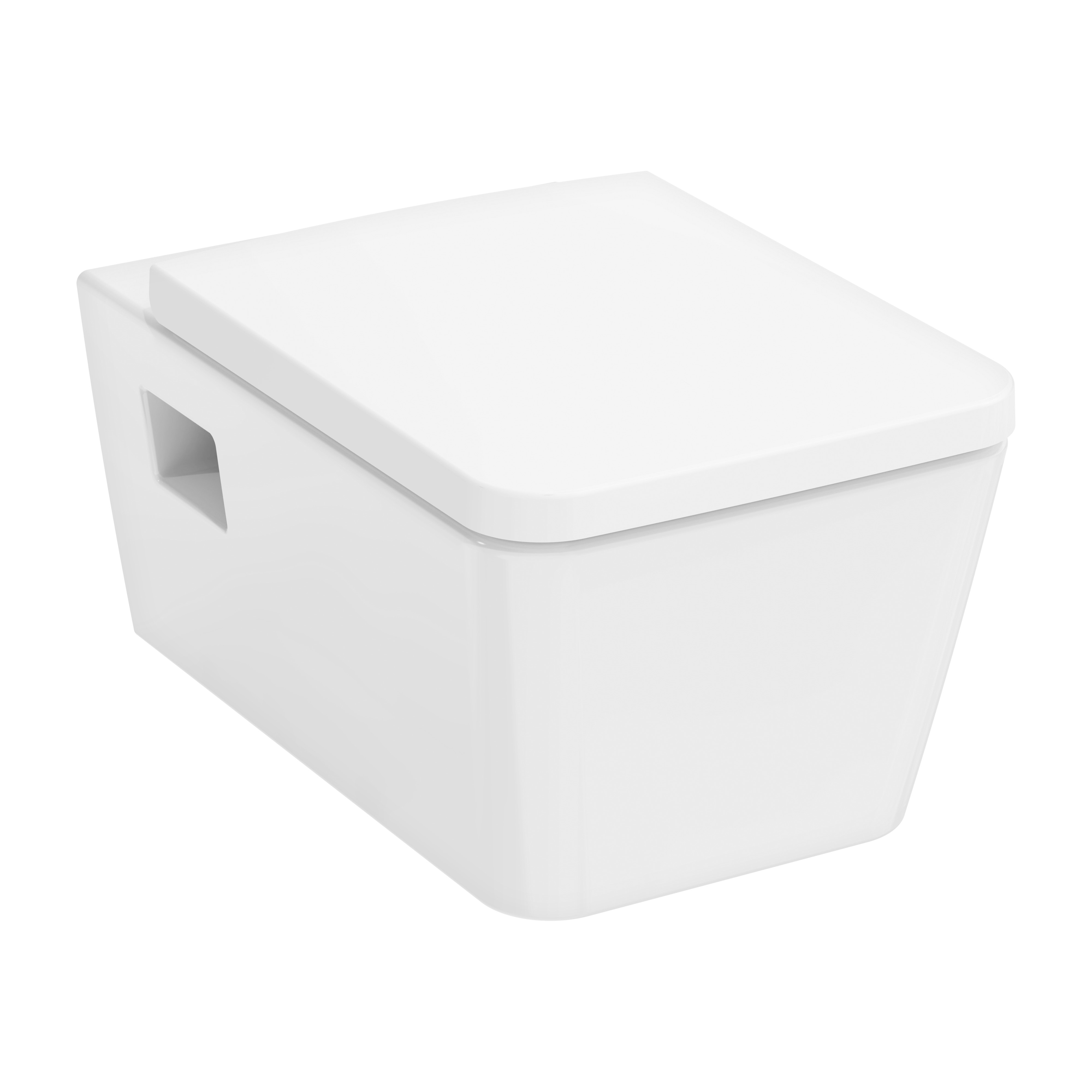 Hansgrohe EluPura Original Q súprava misa so sedadlom závesné bez oplachovacieho kruhu biela lesklá 60208450