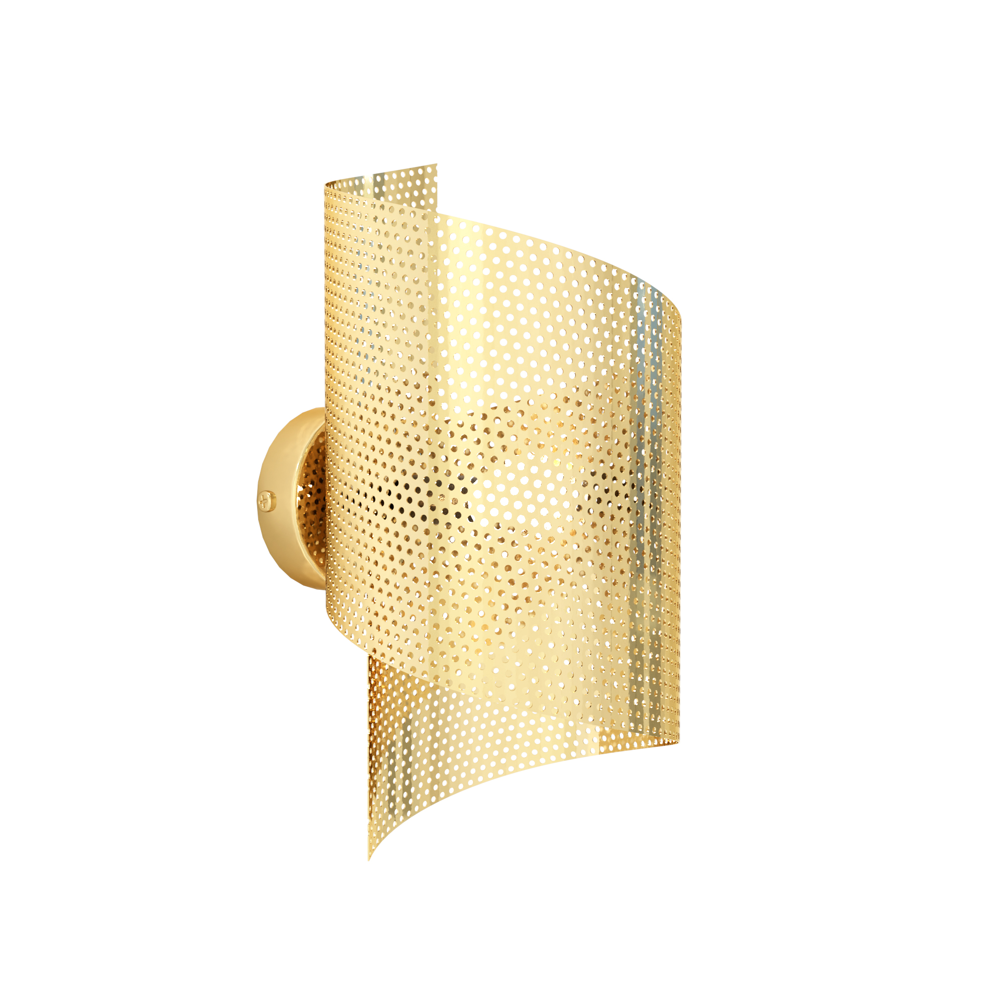 Emibig Spiral nástenná lampa 1x8 W zlatá 1359/1