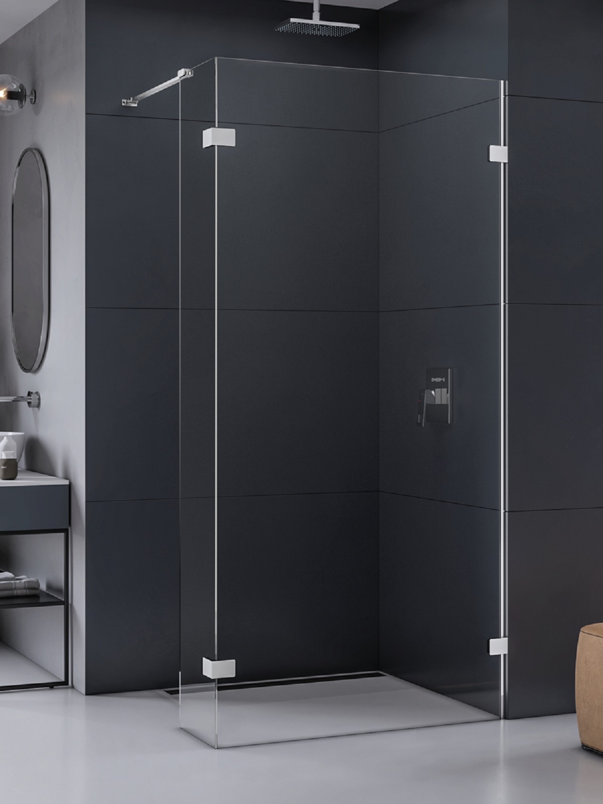 New Trendy Eventa stena sprchového kúta walk -in 140 cm chróm lesklý/sklo priehľadné EXK-4636