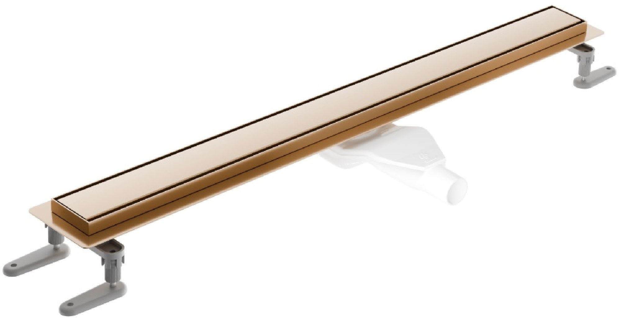 Excellent Stilio lineárny odtok s mriežkou 80 cm meď INEX.1515.800.R.CB