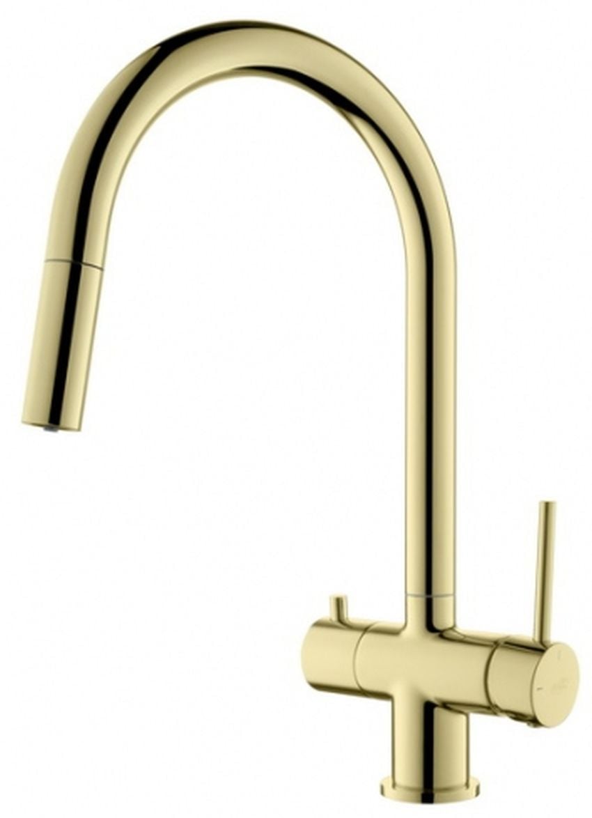 Blue Water Cyrus kuchynská batéria stojánková zlatá/staré zlato 5901730616637