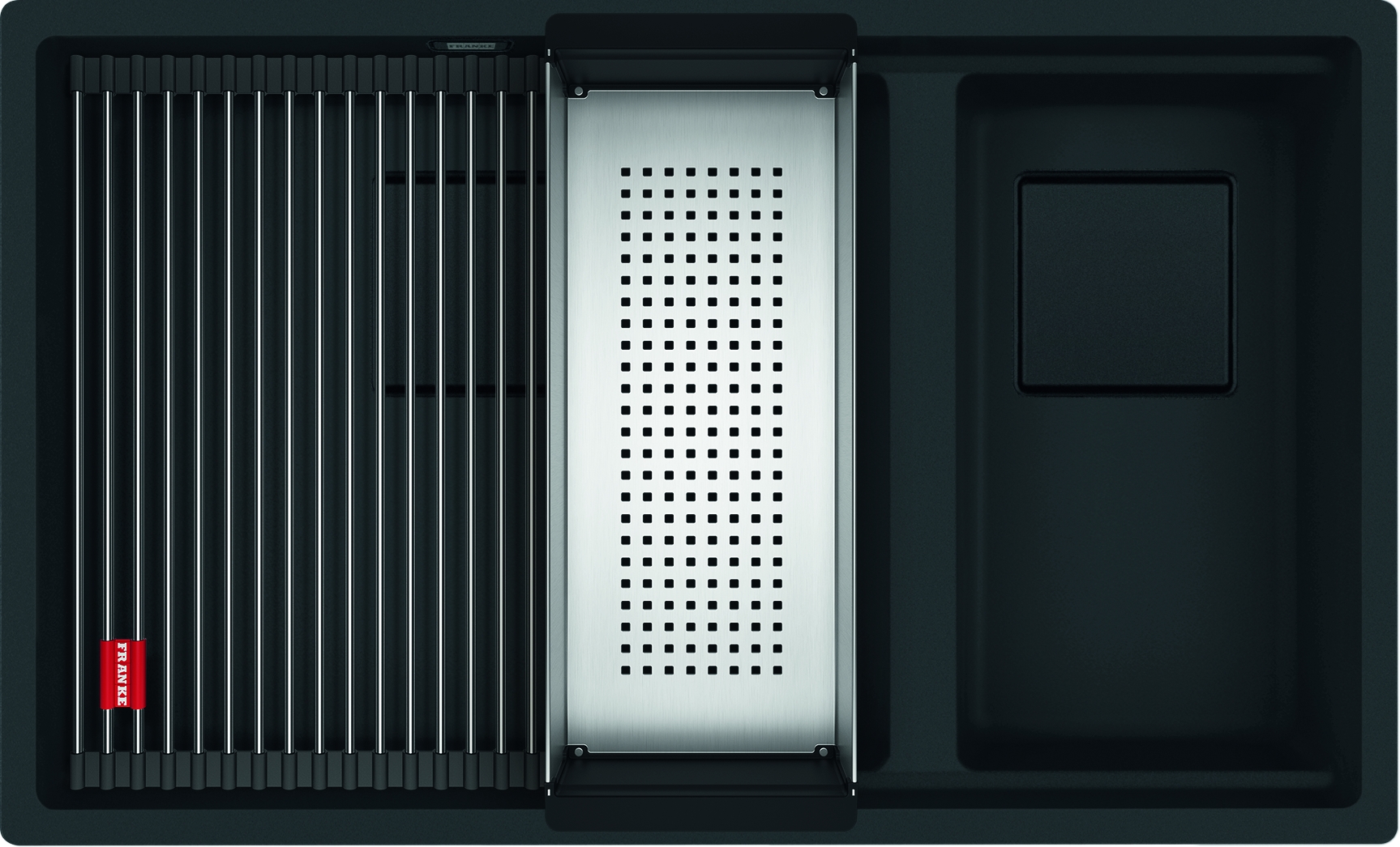 Franke Kanon granitový drez 76x46 cm čierna 125.0721.162