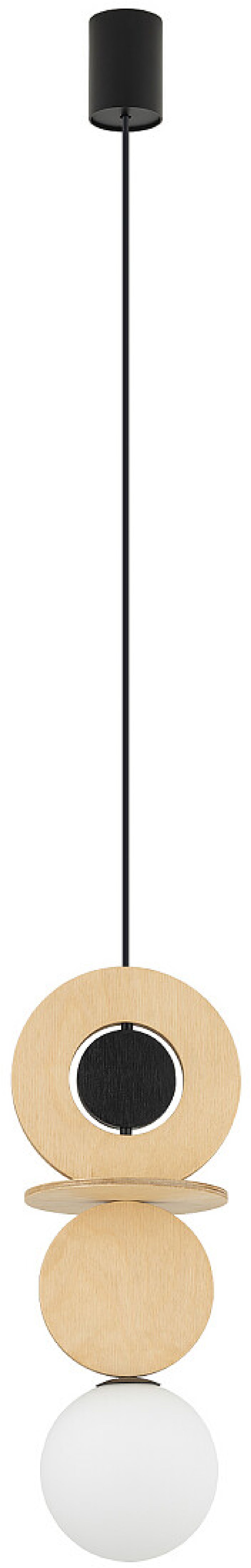 Nowodvorski Lighting Drops Wood závesné svietidlo 1x12 W čierna 11173