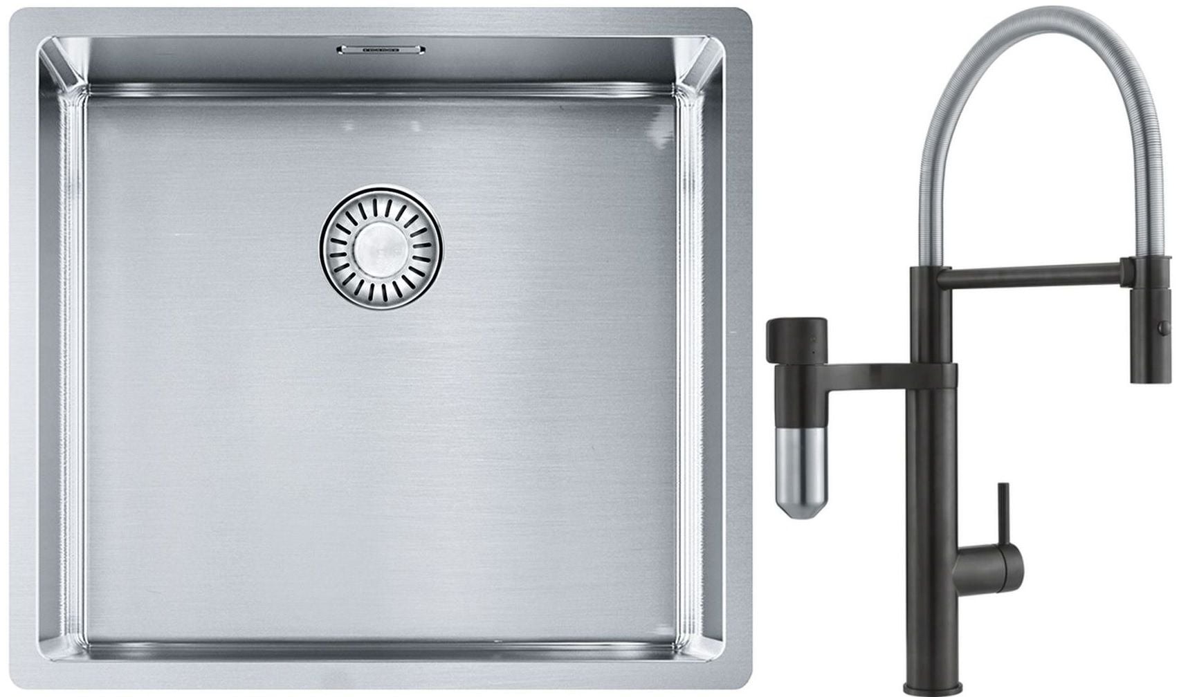 Súprava kuchynská batéria Franke Vital Semi-Pro 120.0621.313, nerezový drez Franke Box 127.0395.014