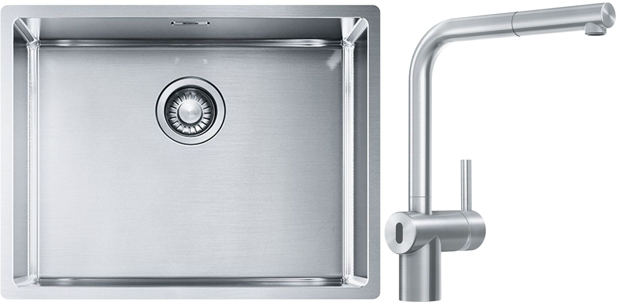 Súprava kuchynská batéria Franke Atlas Neo Sensor 115.0625.523, nerezový drez Franke Box 127.0395.015