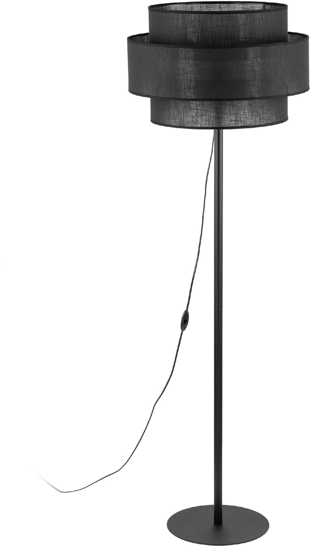 TK Lighting Calisto stojaca lampa 1x15 W čierna 5896