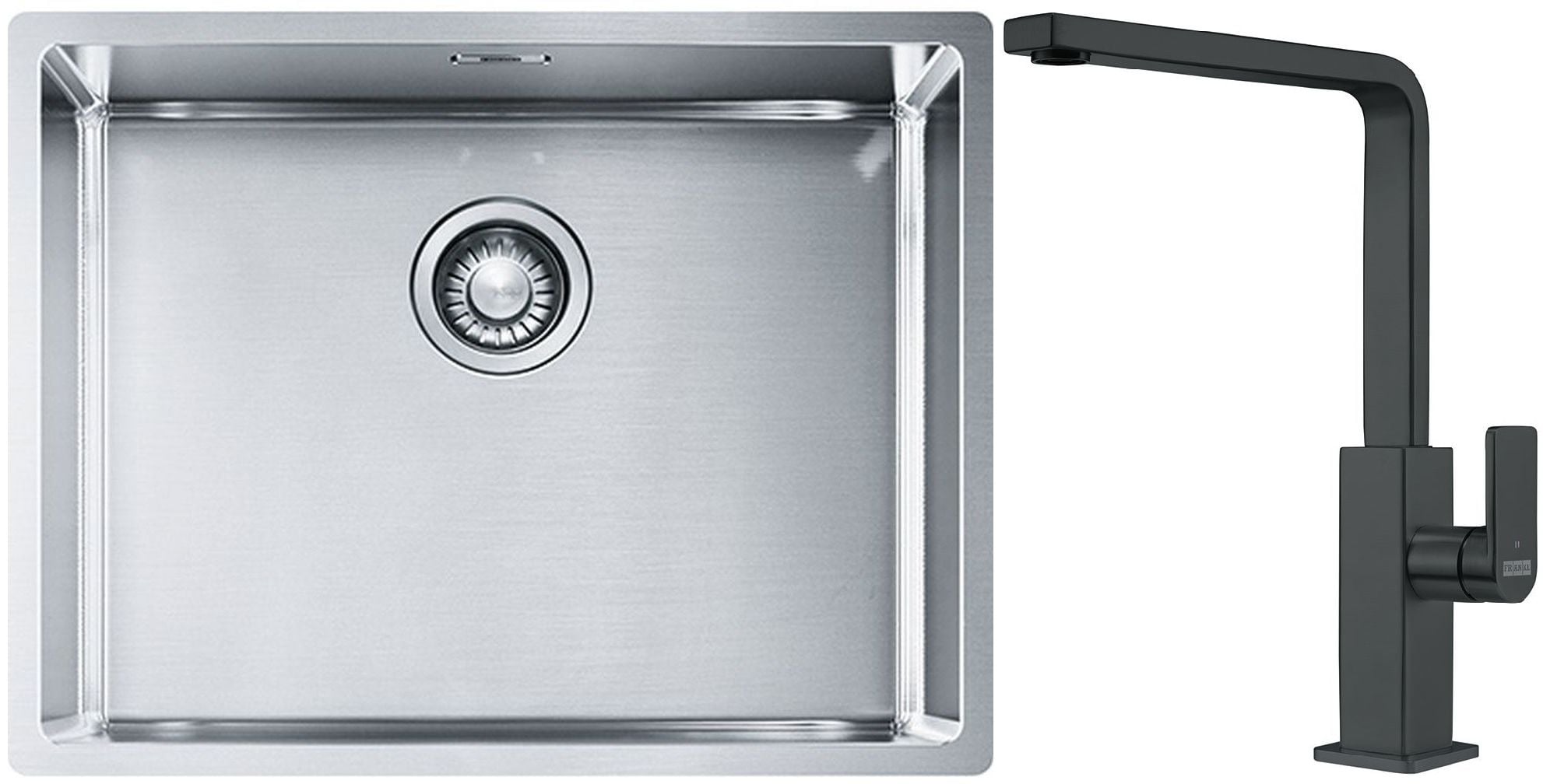Súprava nerezový drez Franke Box 127.0395.015, kuchynská batéria Franke Mythos 115.0550.441