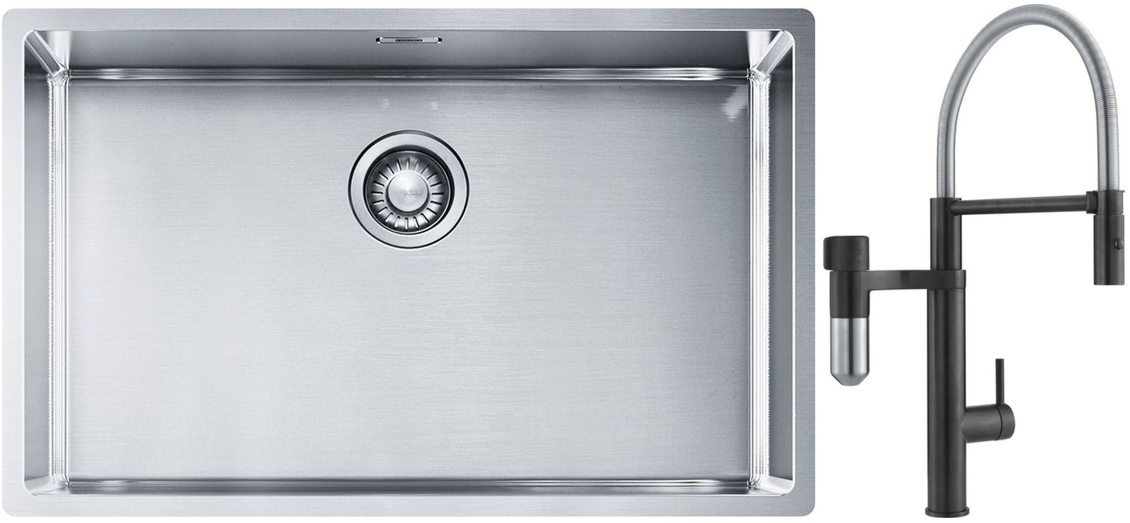 Súprava kuchynská batéria Franke Vital Semi-Pro 120.0621.313, nerezový drez Franke Box 127.0453.658