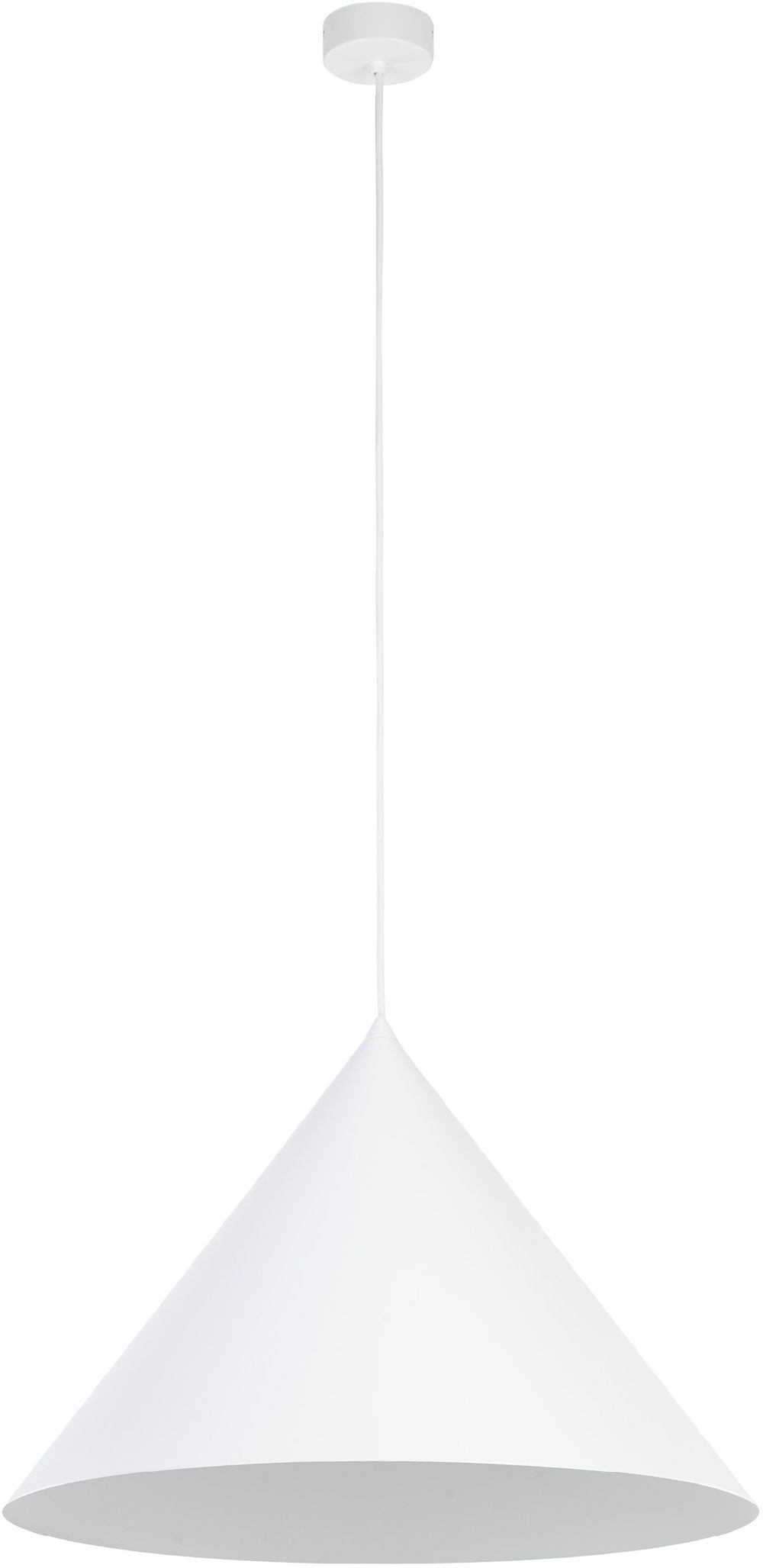 TK Lighting Cono závesné svietidlo 1x15 W biela 10010