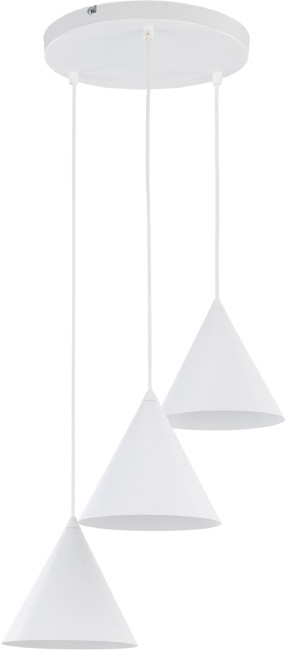 TK Lighting Cono závesné svietidlo 1x15 W biela 10012