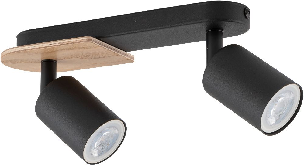 TK Lighting Cover stropné svietidlo 2x10 W čierna 4674