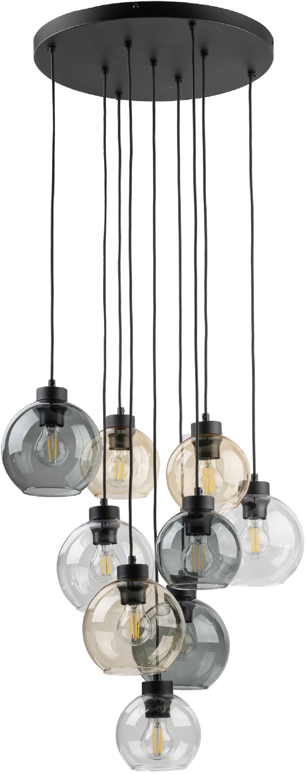 TK Lighting Cubus závesné svietidlo x15 W jantárová 10247