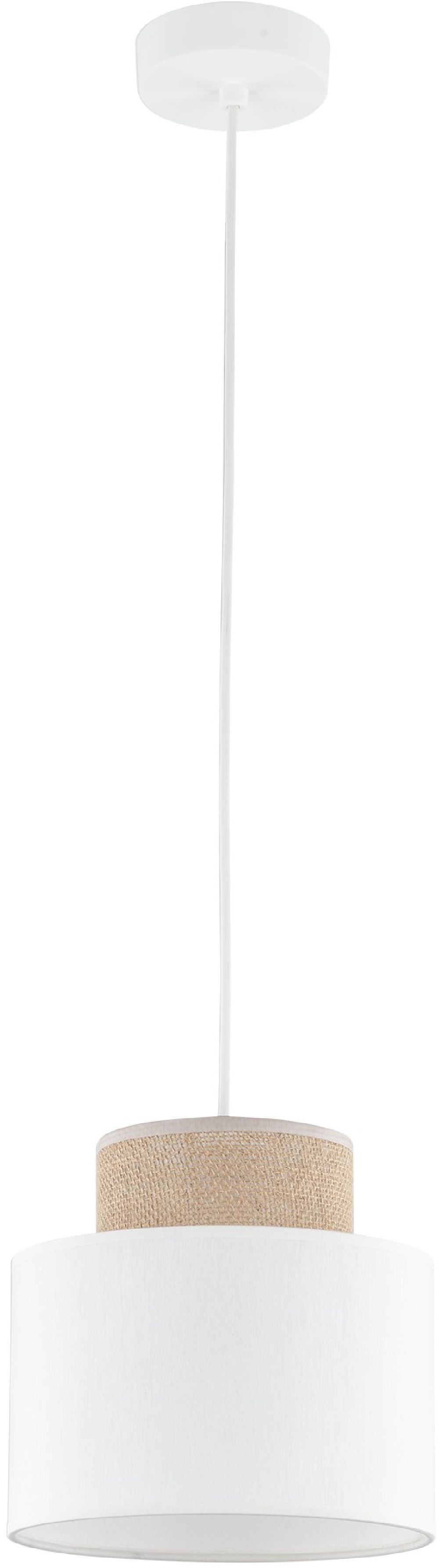 TK Lighting Duo závesné svietidlo 1x15 W biela 10078