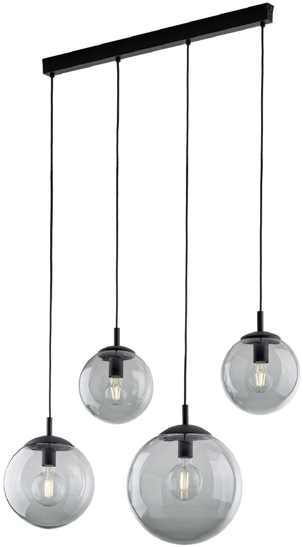 TK Lighting Esme závesné svietidlo 4x15 W grafitová 5381