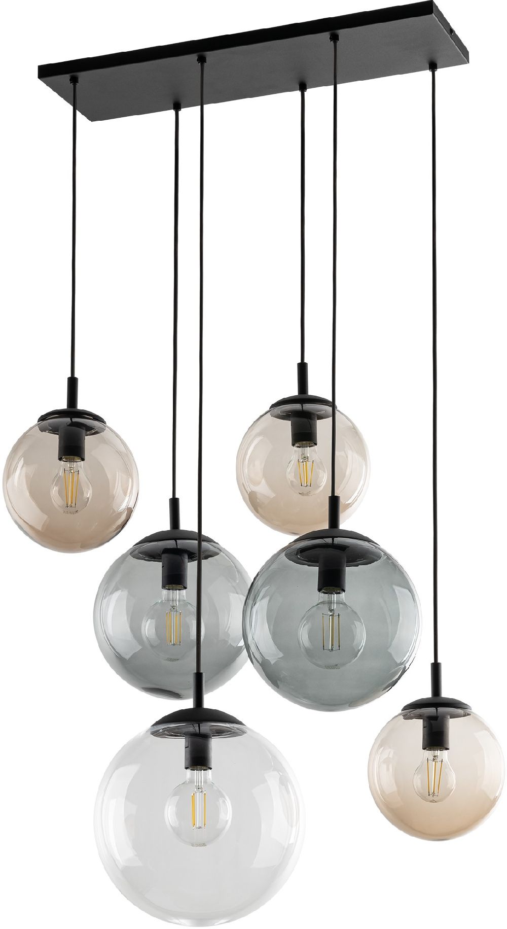 TK Lighting Esme závesné svietidlo x15 W grafitová 4819