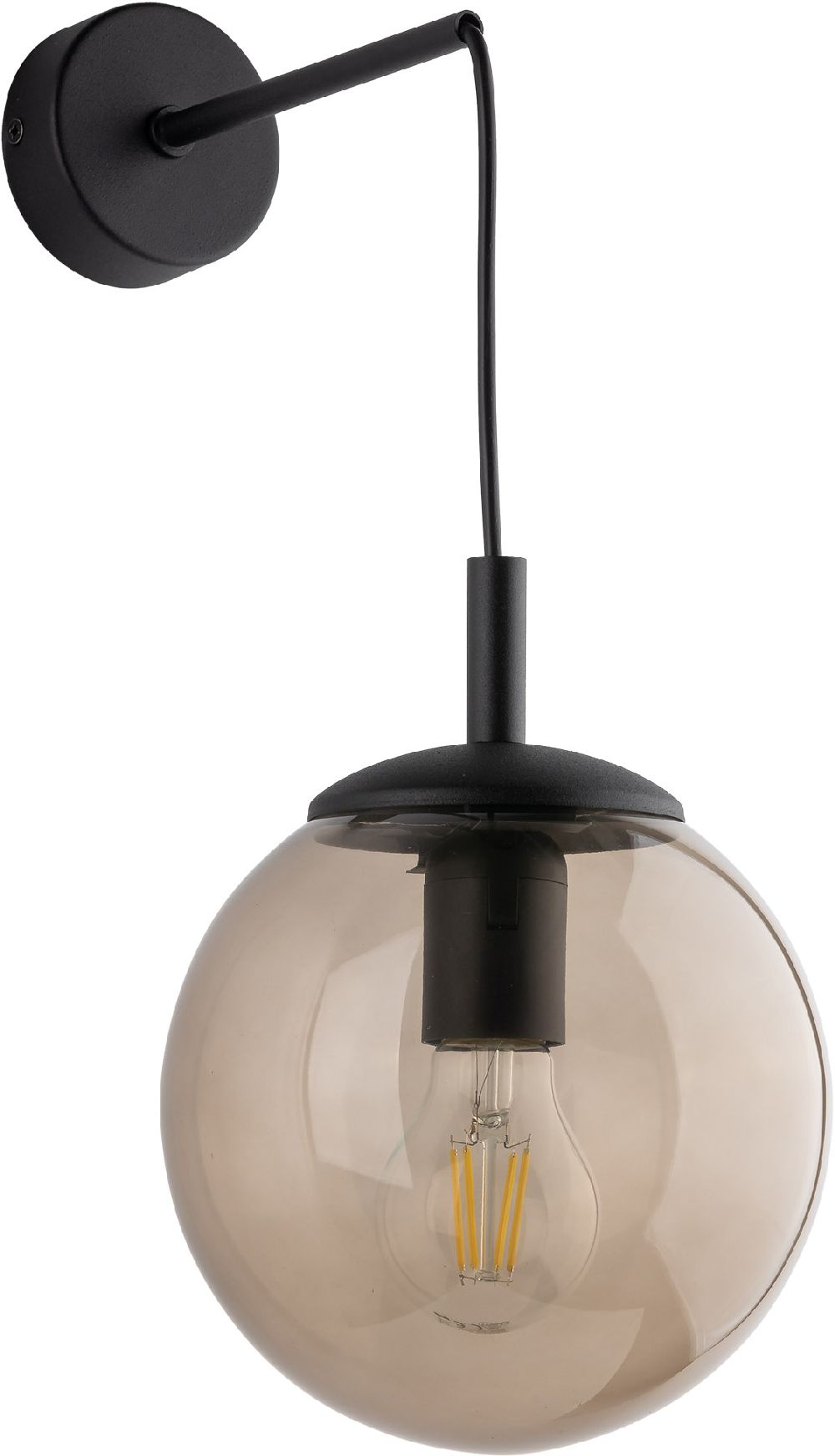 TK Lighting Esme nástenná lampa 1x15 W jantárová 5389