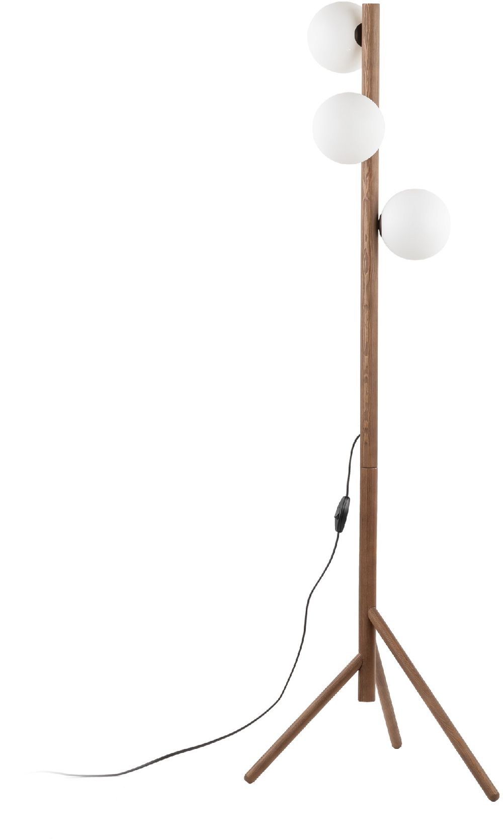 TK Lighting Estera stojaca lampa 3x8 W drevo 16045
