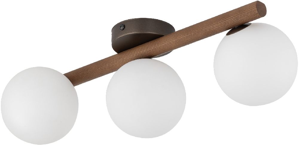 TK Lighting Estera stropné svietidlo 3x8 W drevená 10269