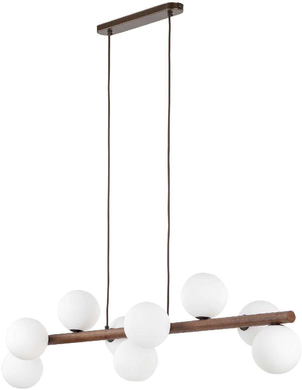 TK Lighting Estera závesné svietidlo x8 W drevená 10273