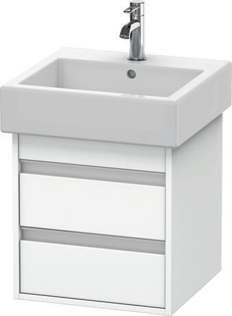 Duravit Ketho skrinka 45x44x48 cm závesná kúpeľňová skrinka pod umývadlo biela KT663501818