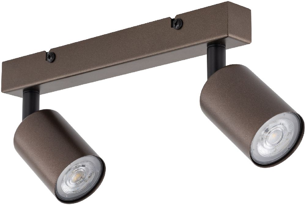 TK Lighting Top stropné svietidlo 2x10 W hnedá 6180