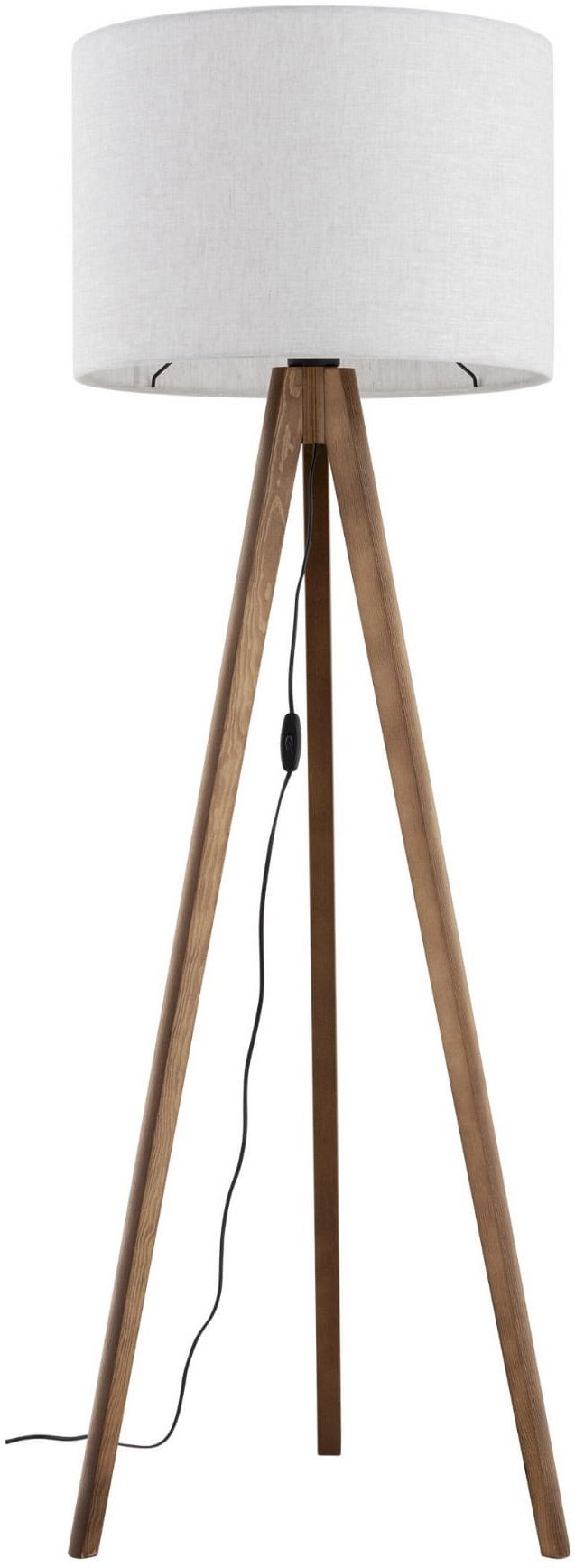 TK Lighting Grand stojaca lampa 1x15 W drevo 16004