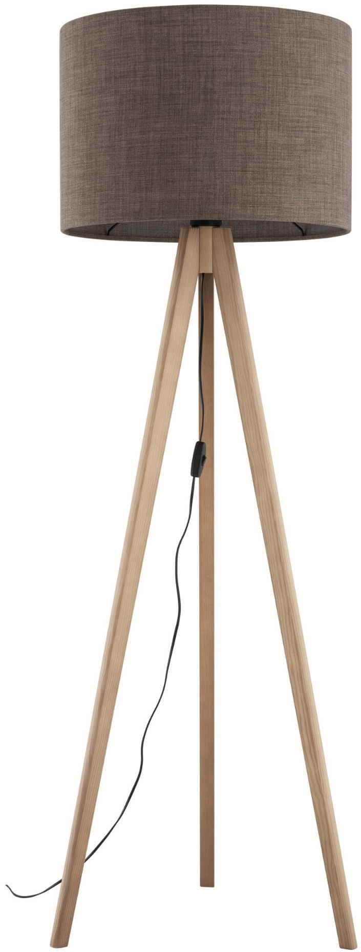 TK Lighting Grand stojaca lampa 1x15 W drevo-hnedá 16026
