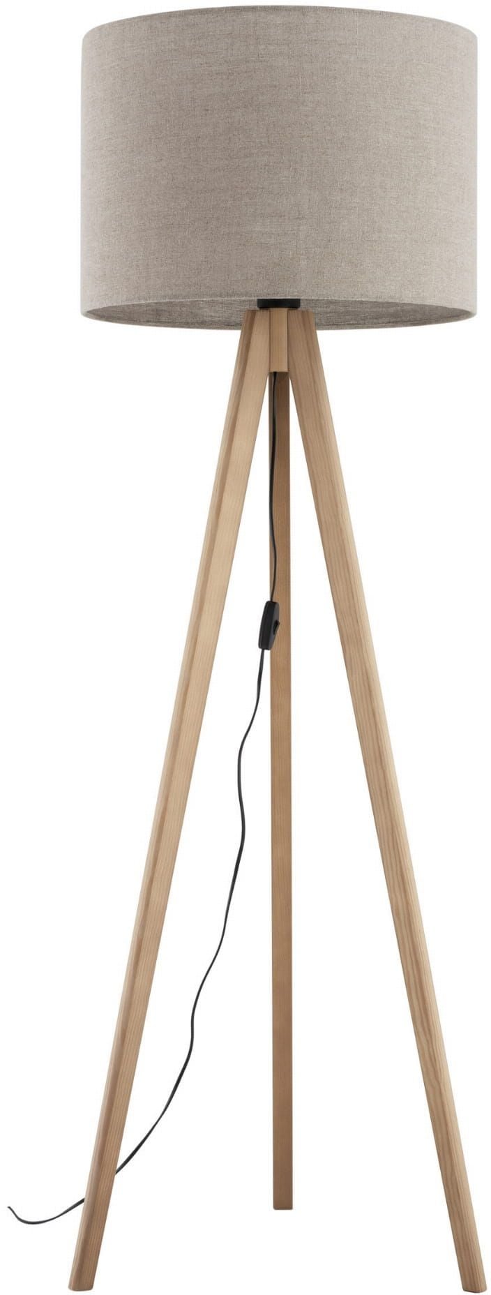 TK Lighting Grand stojaca lampa 1x15 W drevo 16021