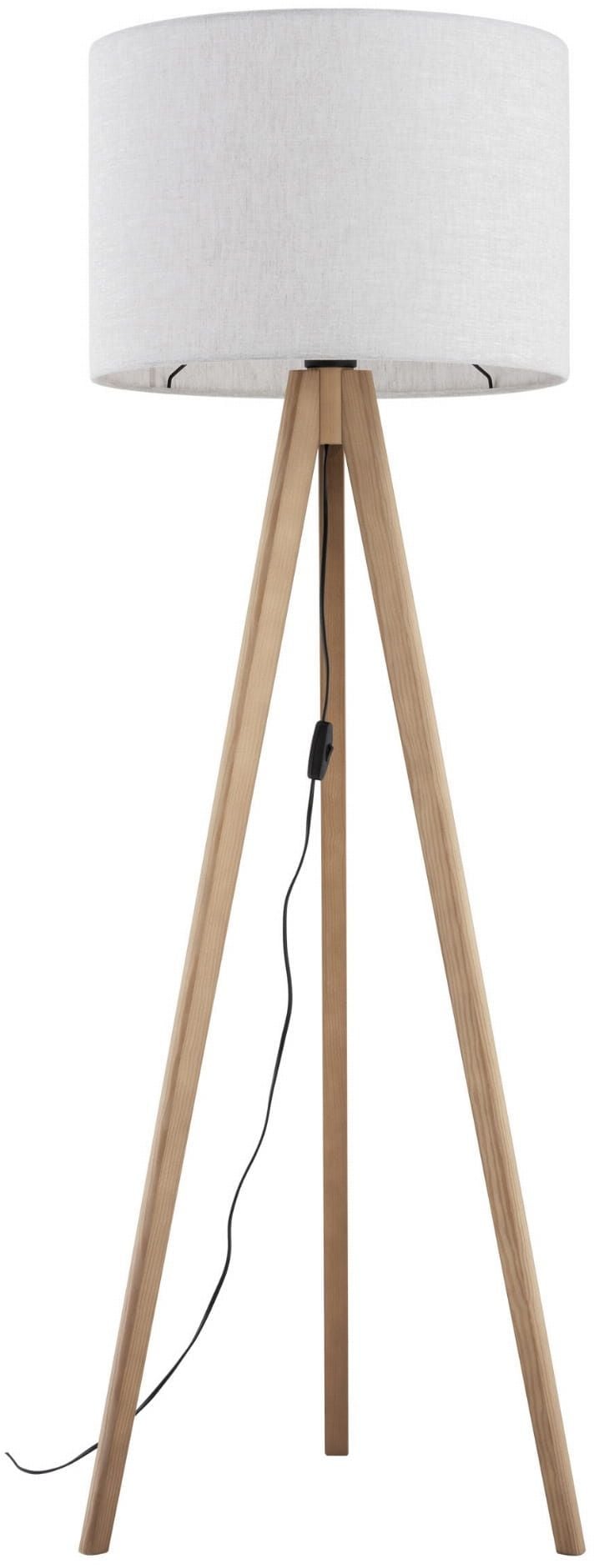 TK Lighting Grand stojaca lampa 1x15 W drevo 16007
