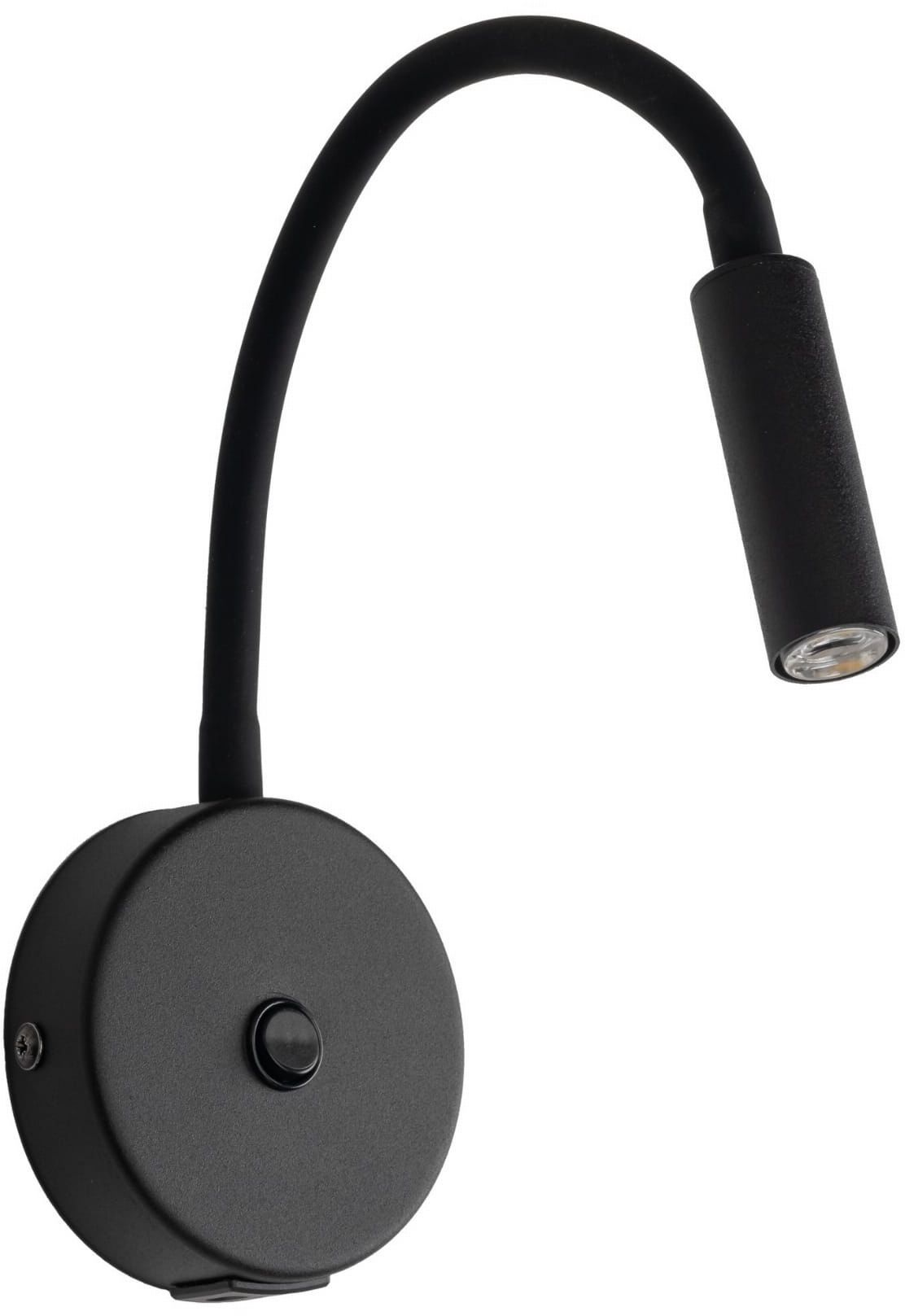 TK Lighting Lagos nástenná lampa 1x6 W čierna 10200