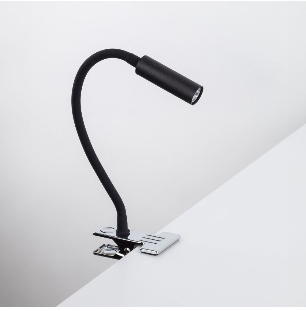 TK Lighting Lagos stolová lampa 1x6 W čierna-chróm 16025