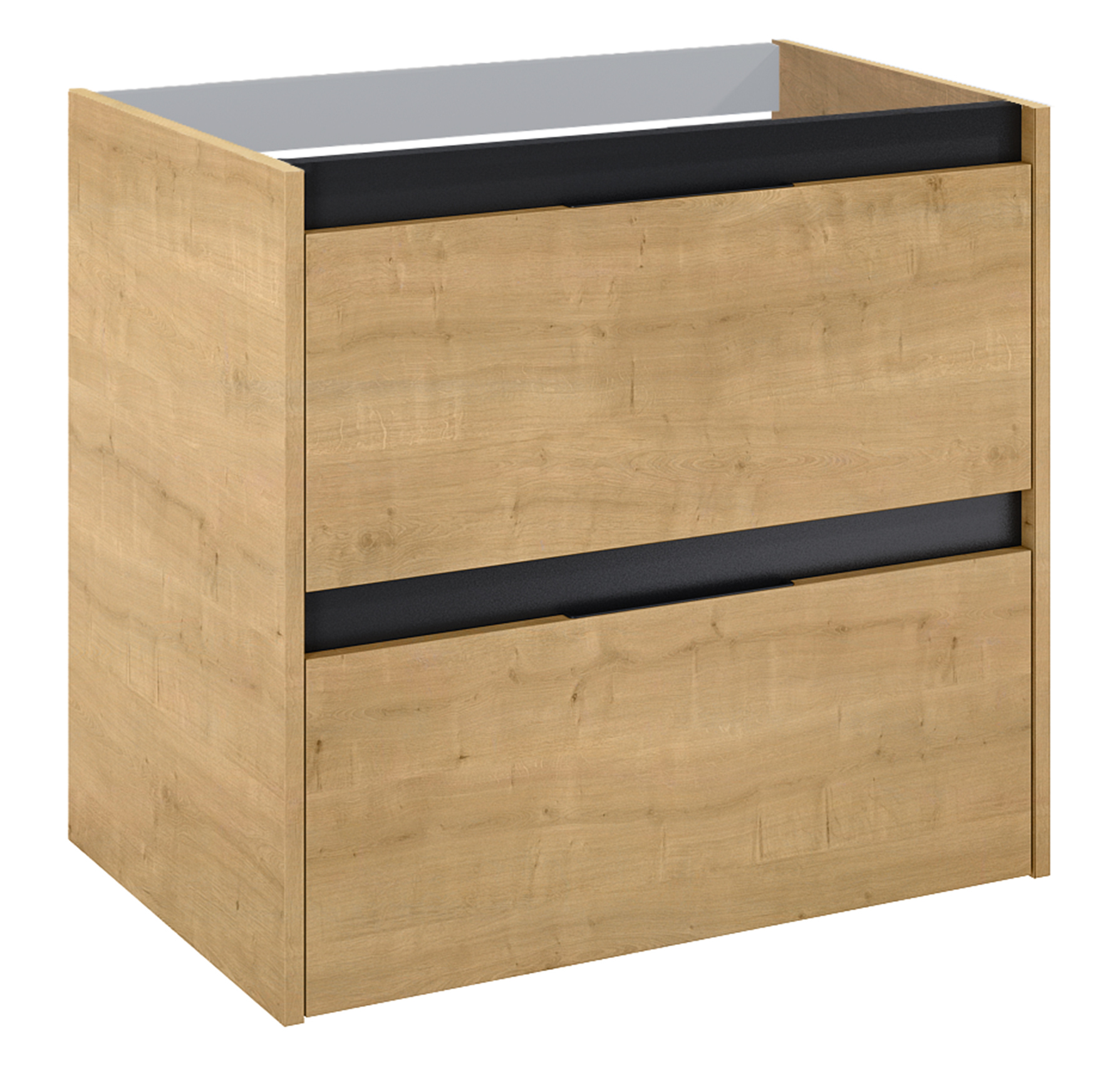 Roca Alpine skrinka 45.2x68.5x59 cm závesná kúpeľňová skrinka pod umývadlo dub A857864464