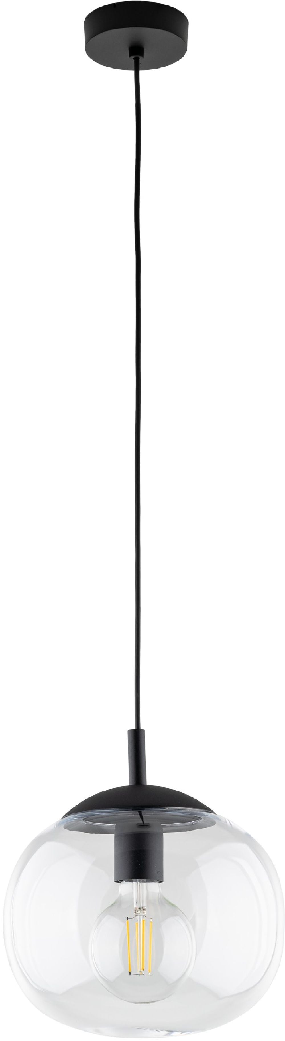 TK Lighting Vibe závesné svietidlo 1x15 W priehľadná 4816