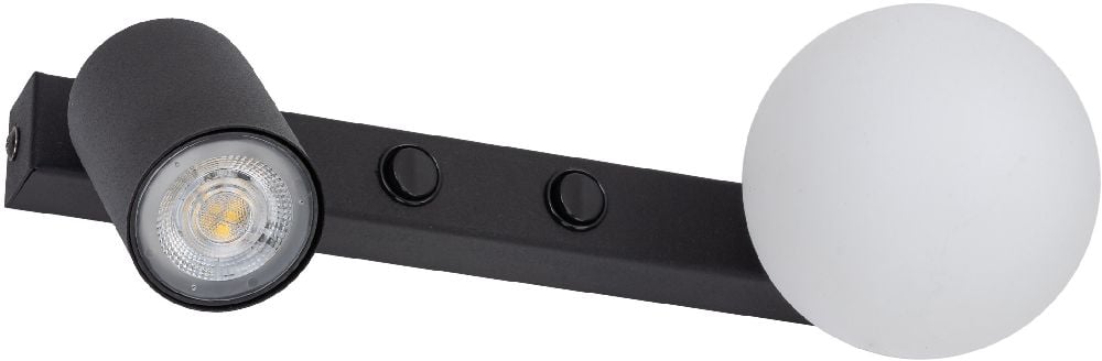 TK Lighting Vox nástenná lampa 2x10 W čierna 10148