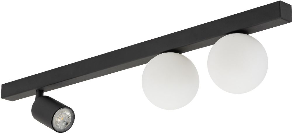 TK Lighting Vox stropné svietidlo 3x10 W čierna 10001