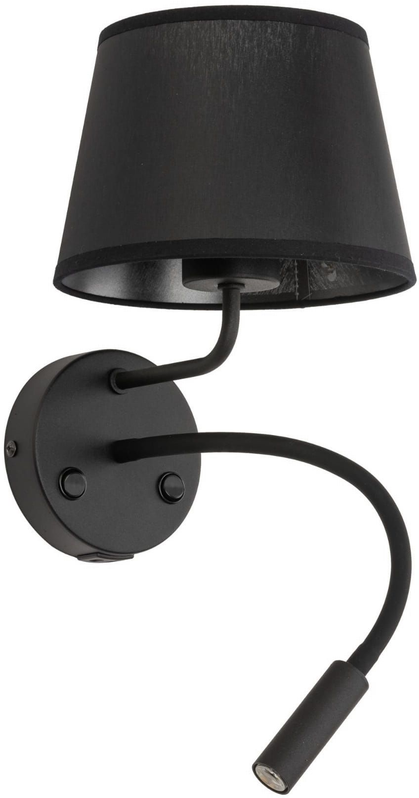TK Lighting Maja nástenná lampa 2x15 W čierna 10203