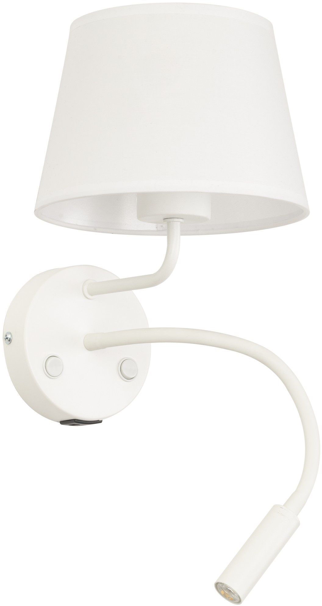 TK Lighting Maja nástenná lampa 2x15 W biela 10204