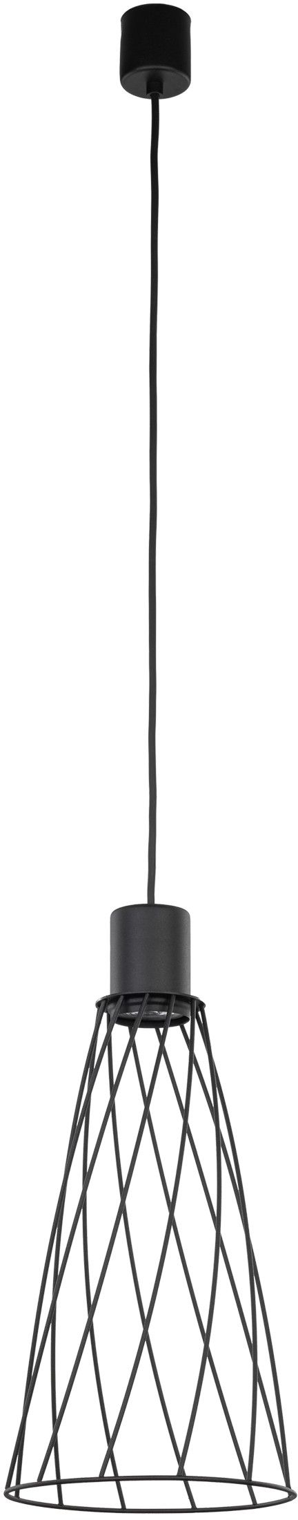 TK Lighting Modesto závesné svietidlo 1x10 W čierna 10161