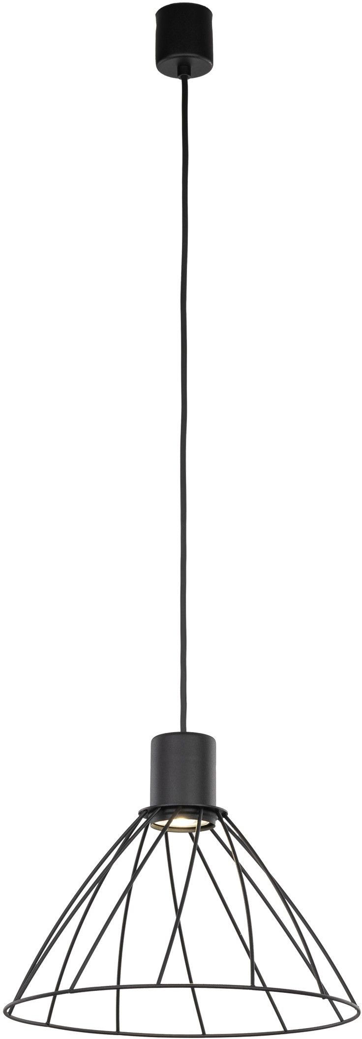 TK Lighting Modesto závesné svietidlo 1x10 W čierna 10160