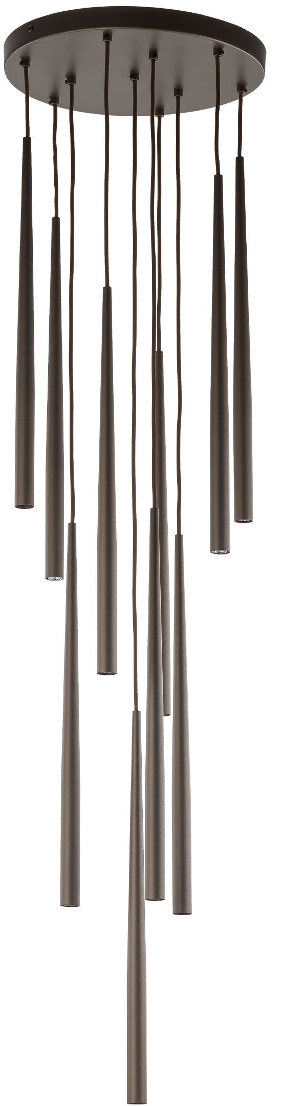 TK Lighting Piano závesné svietidlo x8 W hnedá 10110