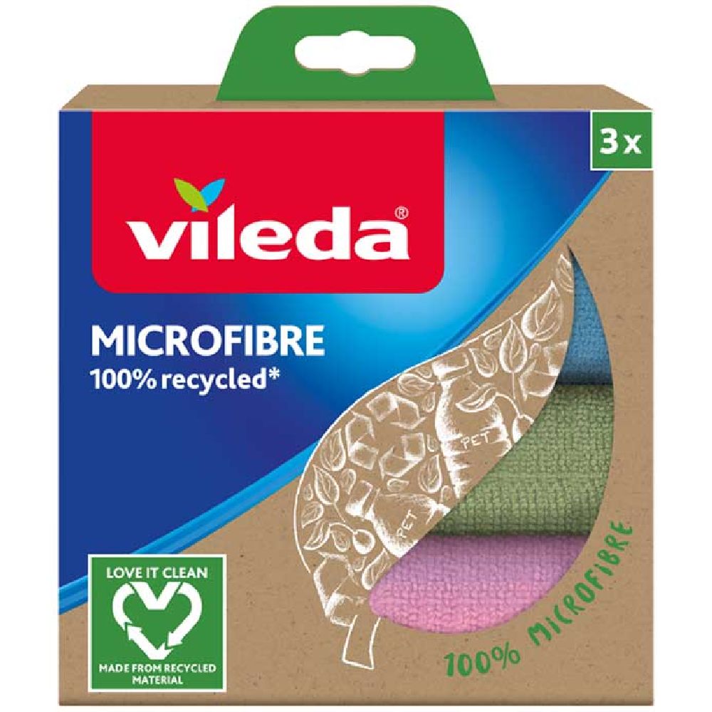 Vileda Mikrofibra 100% Recycled súprava čistiacich utierok 168310