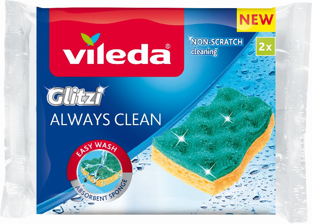 Vileda Glitzi Always Clean špongia na umývanie riadu 168527