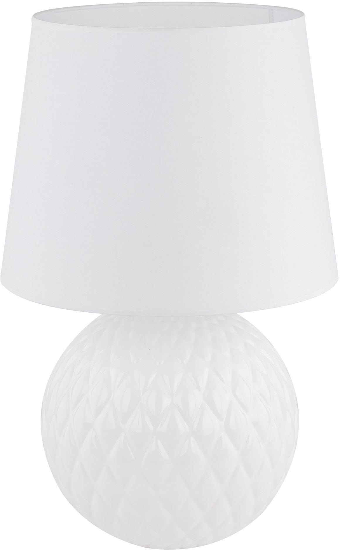 TK Lighting Santana stolová lampa 1x15 W biela 16046