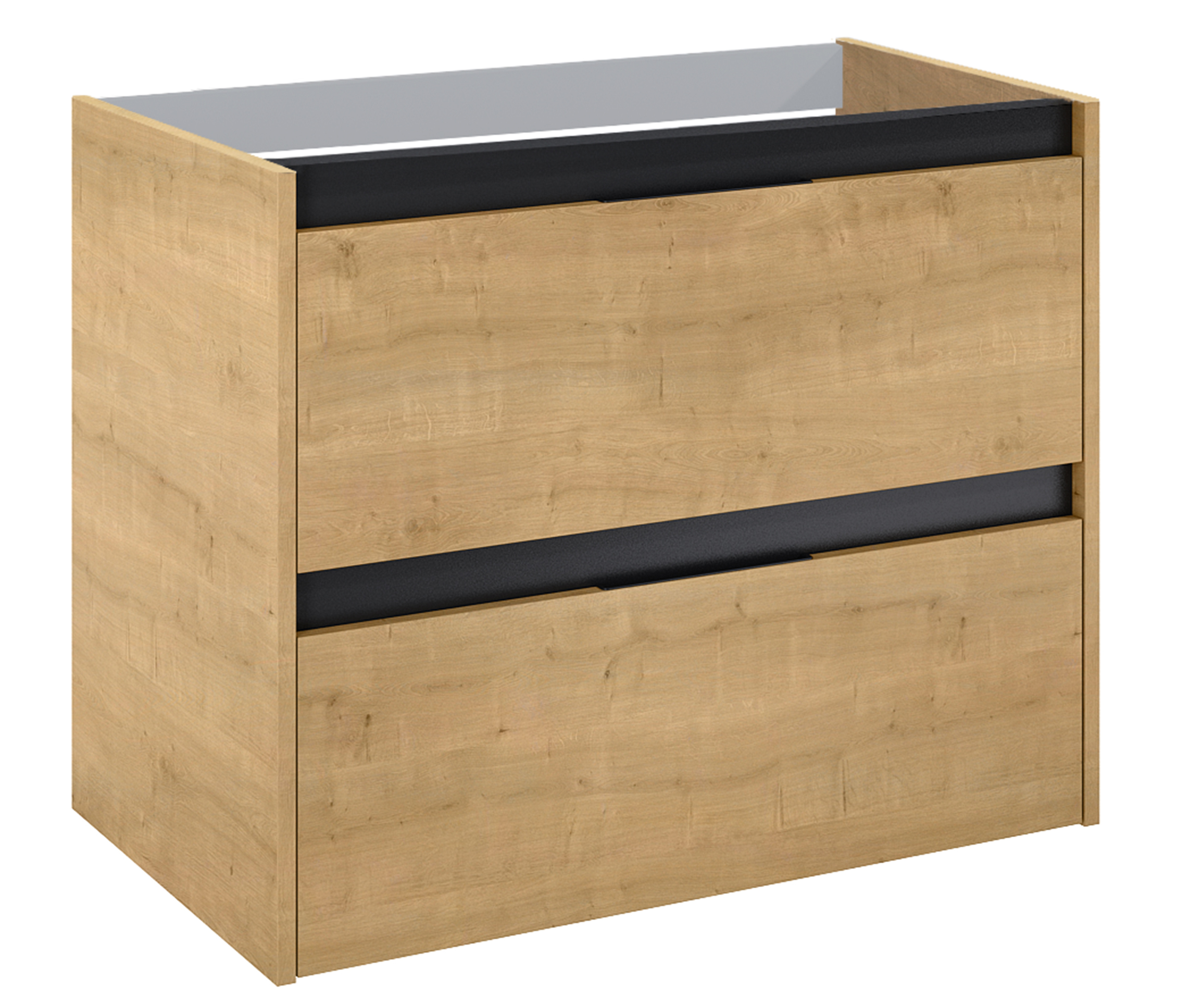 Roca Alpine skrinka 45.2x78.5x59 cm závesná kúpeľňová skrinka pod umývadlo dub A857865464