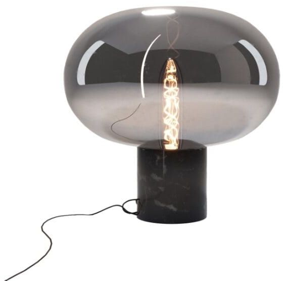 MaxLight Moonstone stolová lampa 1x7 W čierna-dymová T0057