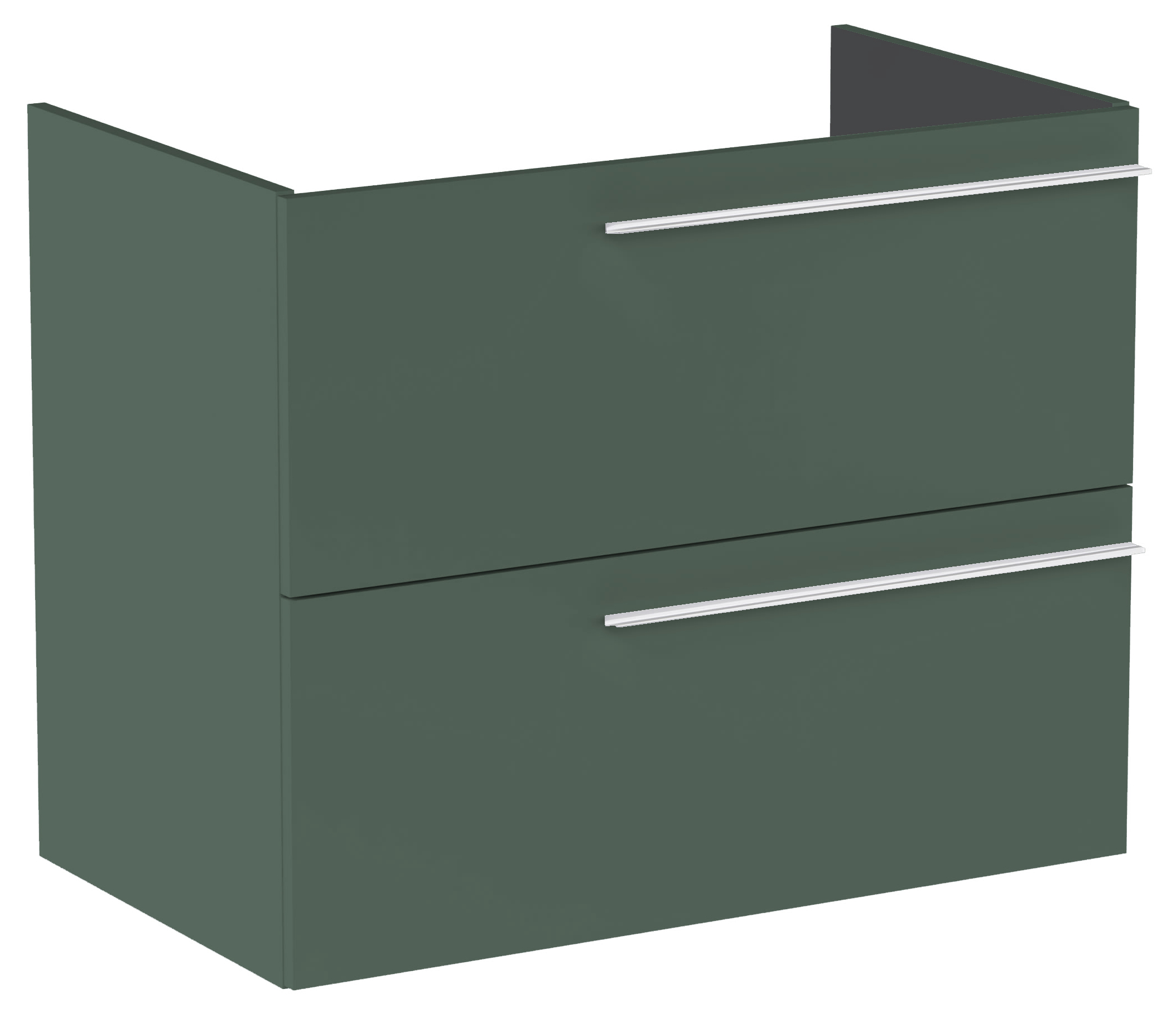 Roca Ella skrinka 78.5x44.6x63.5 cm závesná kúpeľňová skrinka pod umývadlo zelená A857770534