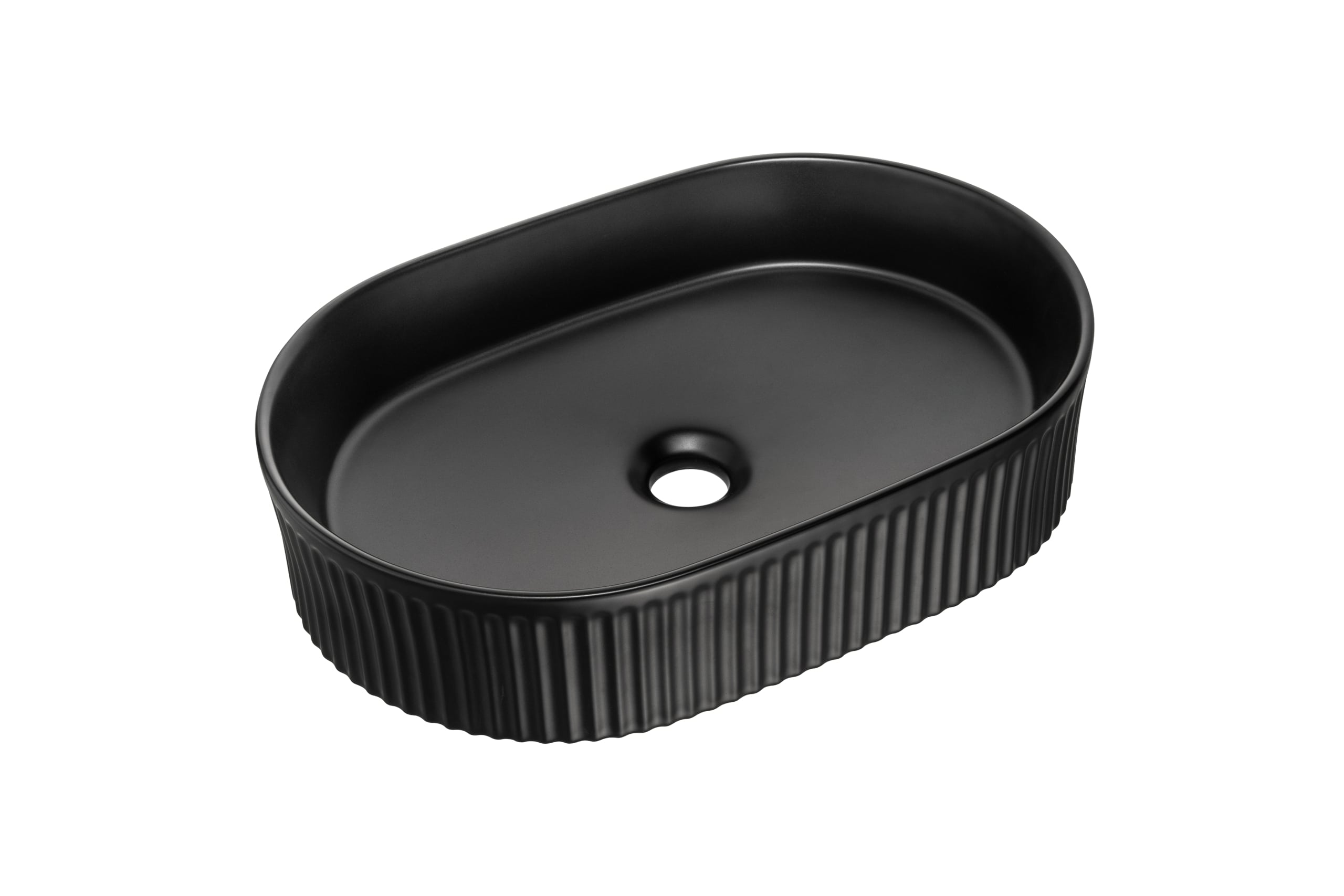 Comad Beyond umývadlo 48x32.5 cm oválny pultové umývadlo čierna BEYOND 5 BLACK ( E-6564 )