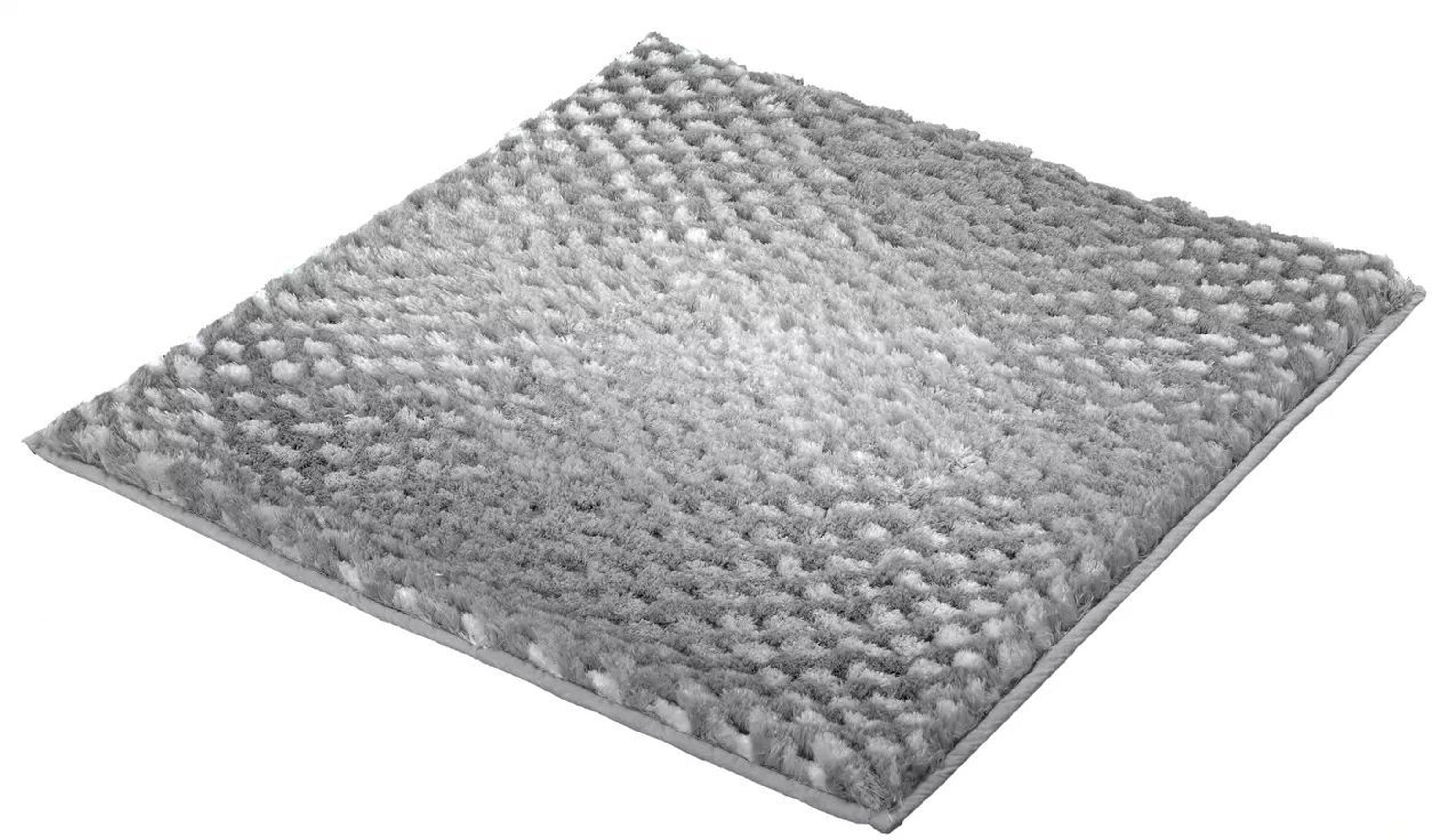 Kleine Wolke Cory koberček do kúpeľne 60x60 cm štvorec sivá 9121901135